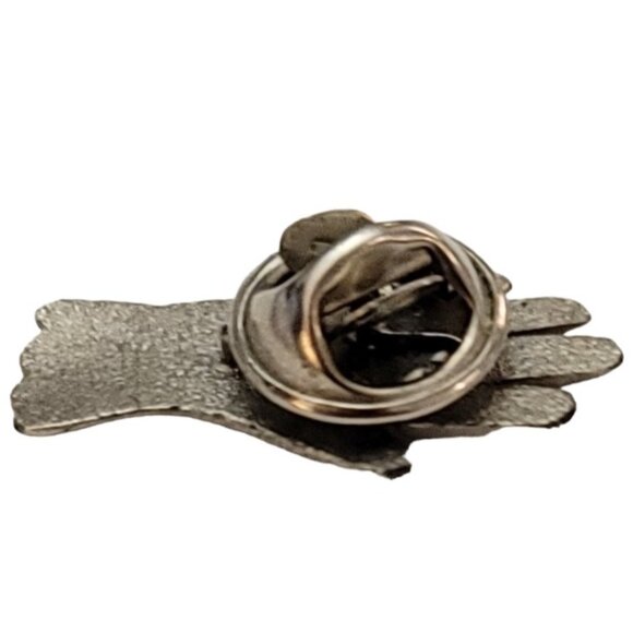 Gold Tone and Silver Tone  Heart On Hand Glove Scatter Lapel Pin Tie Tack K136 - Picture 5 of 9